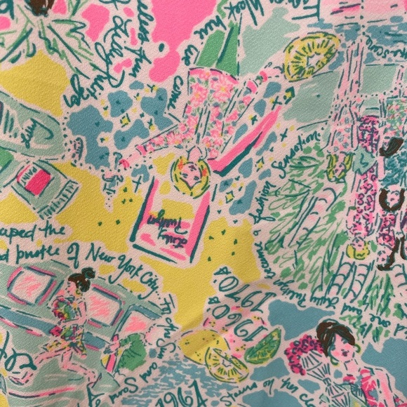 Lilly Pulitzer Marli Stretch Shift Dress Size 2 Pop Up in the Beginning Print - Picture 7 of 14